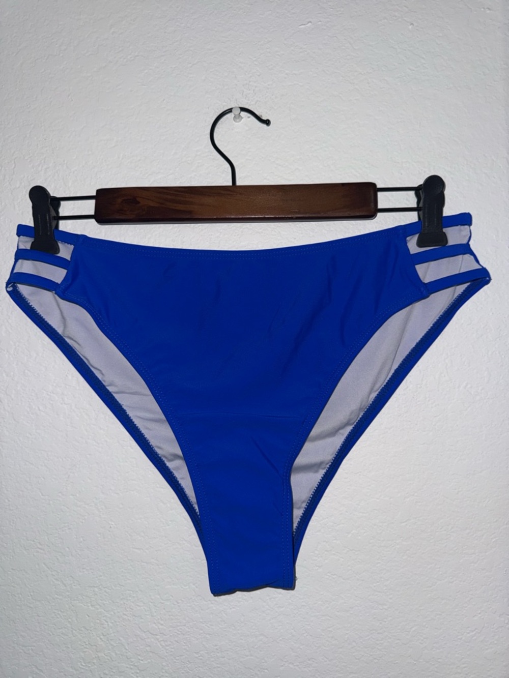 Blue Strappy Bikini Bottom